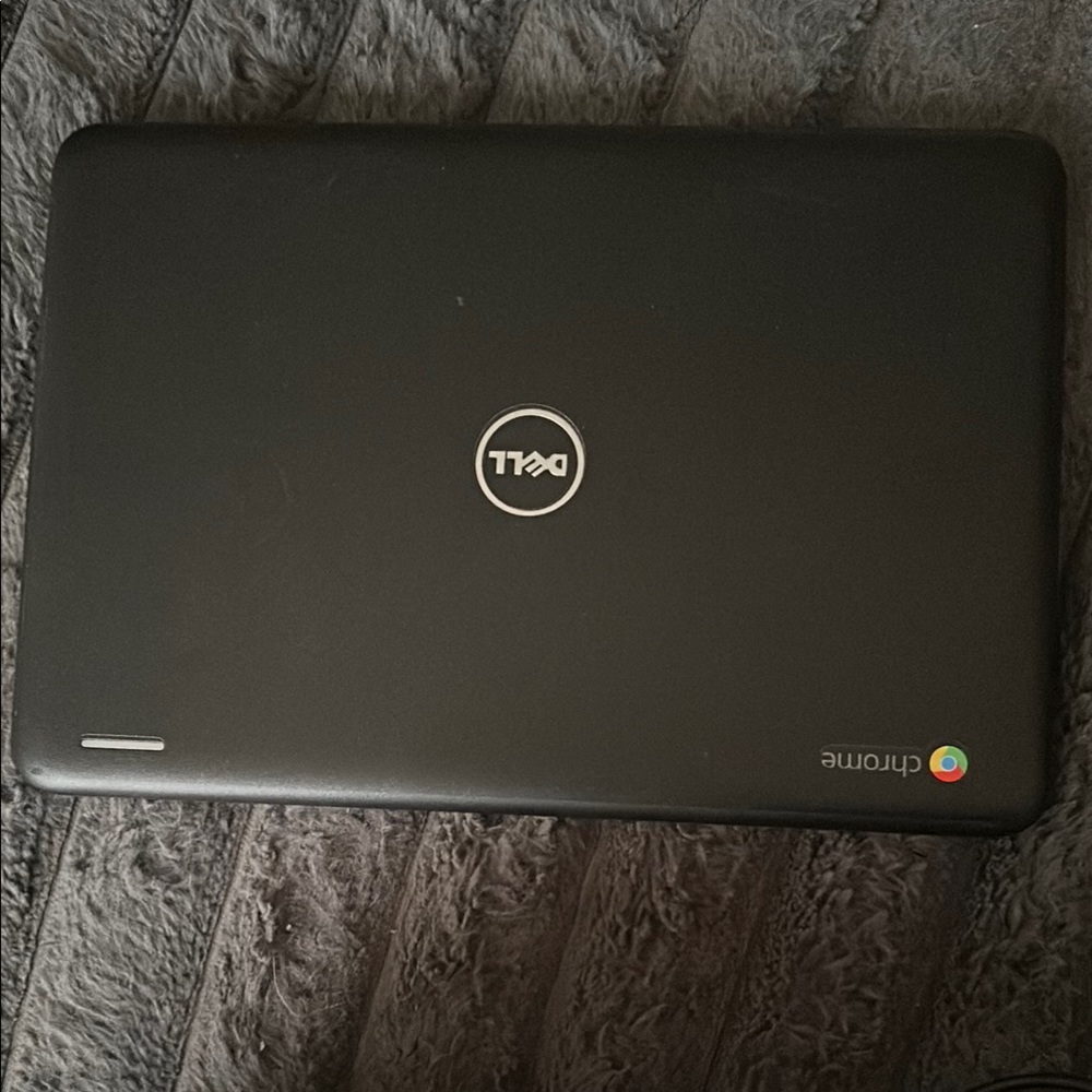 Dell Black Laptop Sleek Chromebook Design
